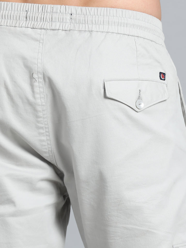 Pastel Grey Cargo Pant Chinos Bushirt