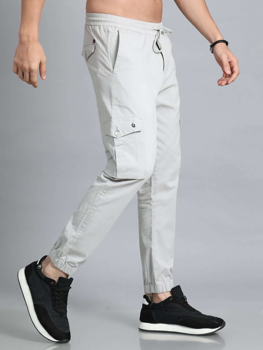 Pastel Grey Cargo Pant Chinos Bushirt