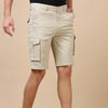 Cream Cargo Shorts Men's Shorts Bushirt