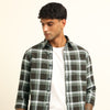 Tuscan Brown Regular Fit Check Shirt Checks Shirt Bushirt