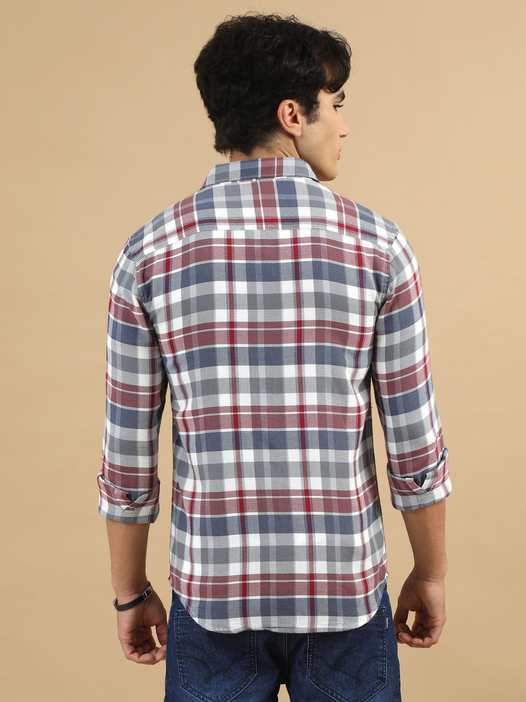 Imperial Red Classic Checks Shirt Checks Shirt Bushirt