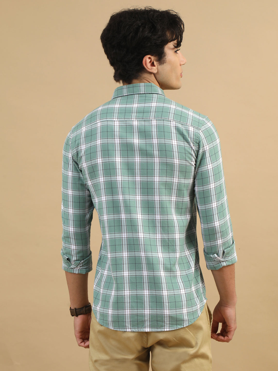 Bold Blocks Laurel Green Checks Shirt Checks Shirt Bushirt