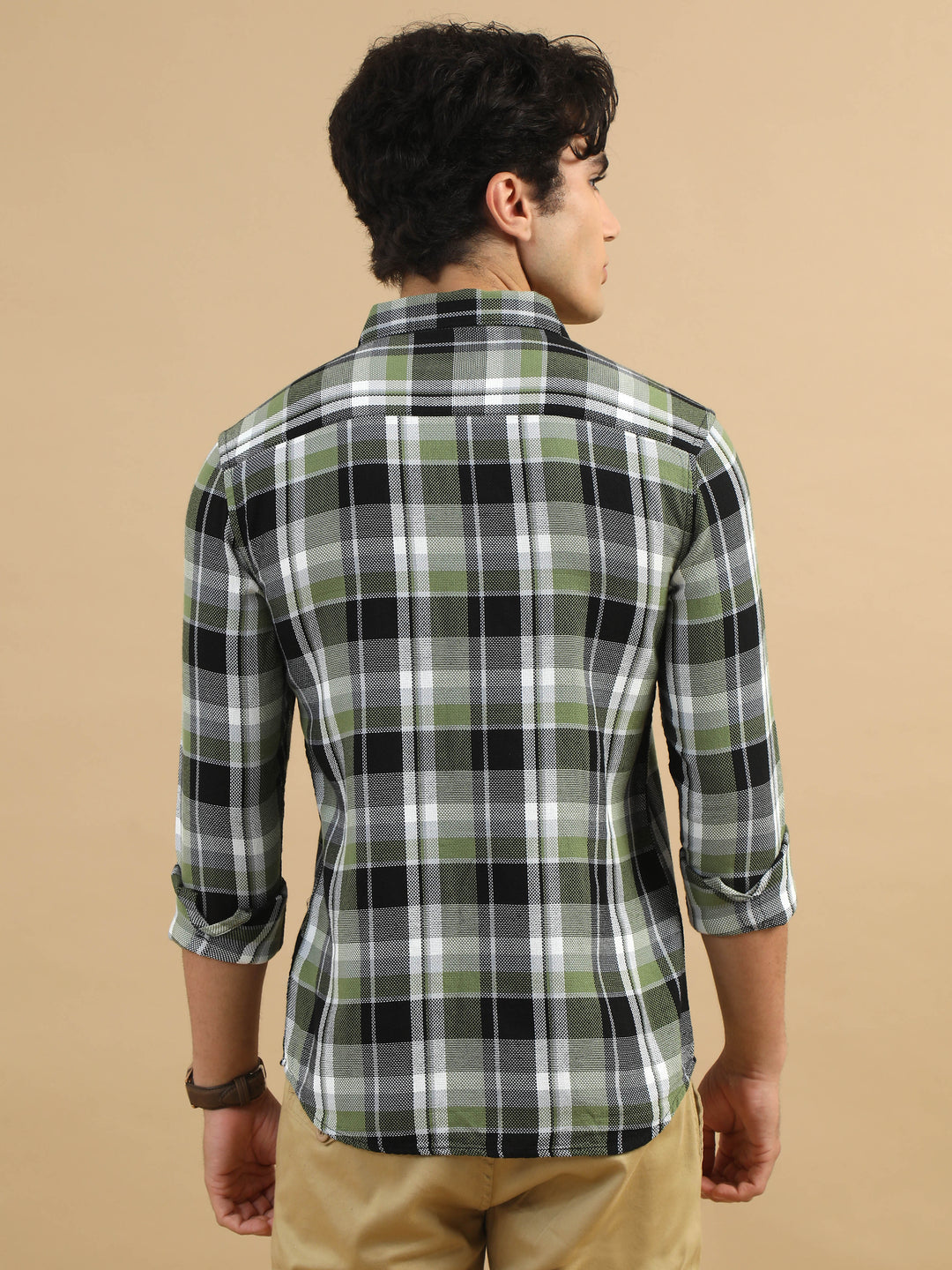 Plaid Pursuits Moss Green Checks Shirt Checks Shirt Bushirt