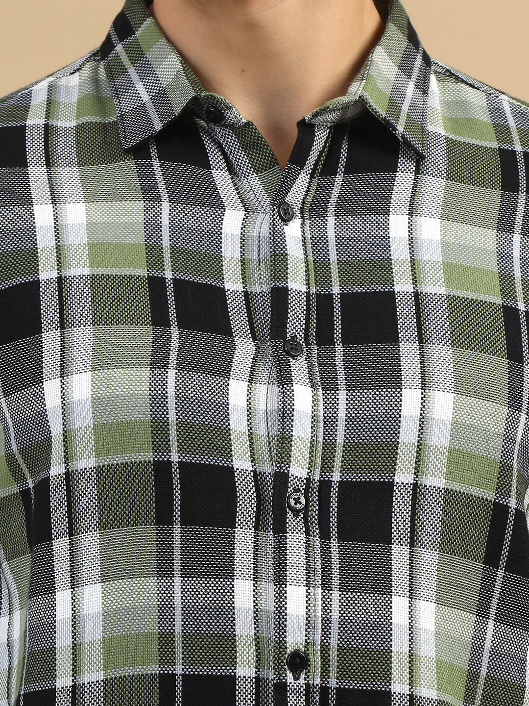 Plaid Pursuits Moss Green Checks Shirt Checks Shirt Bushirt
