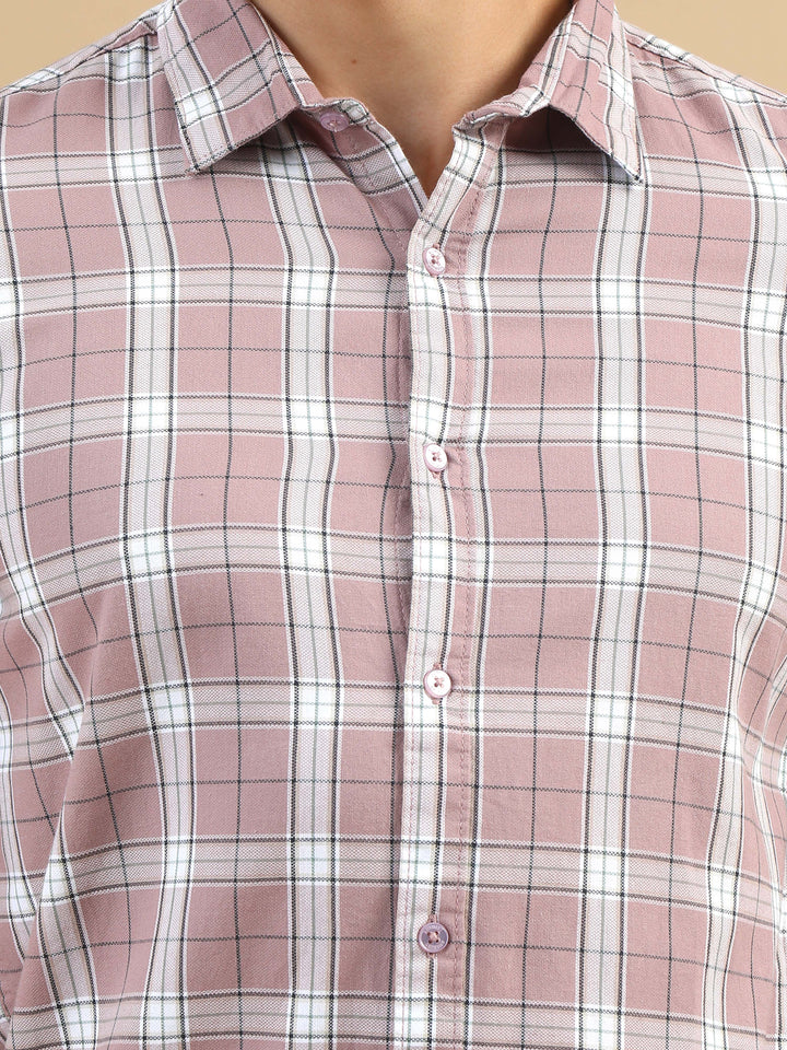 Bold Blocks Light Taupe Checks Shirt Checks Shirt Bushirt