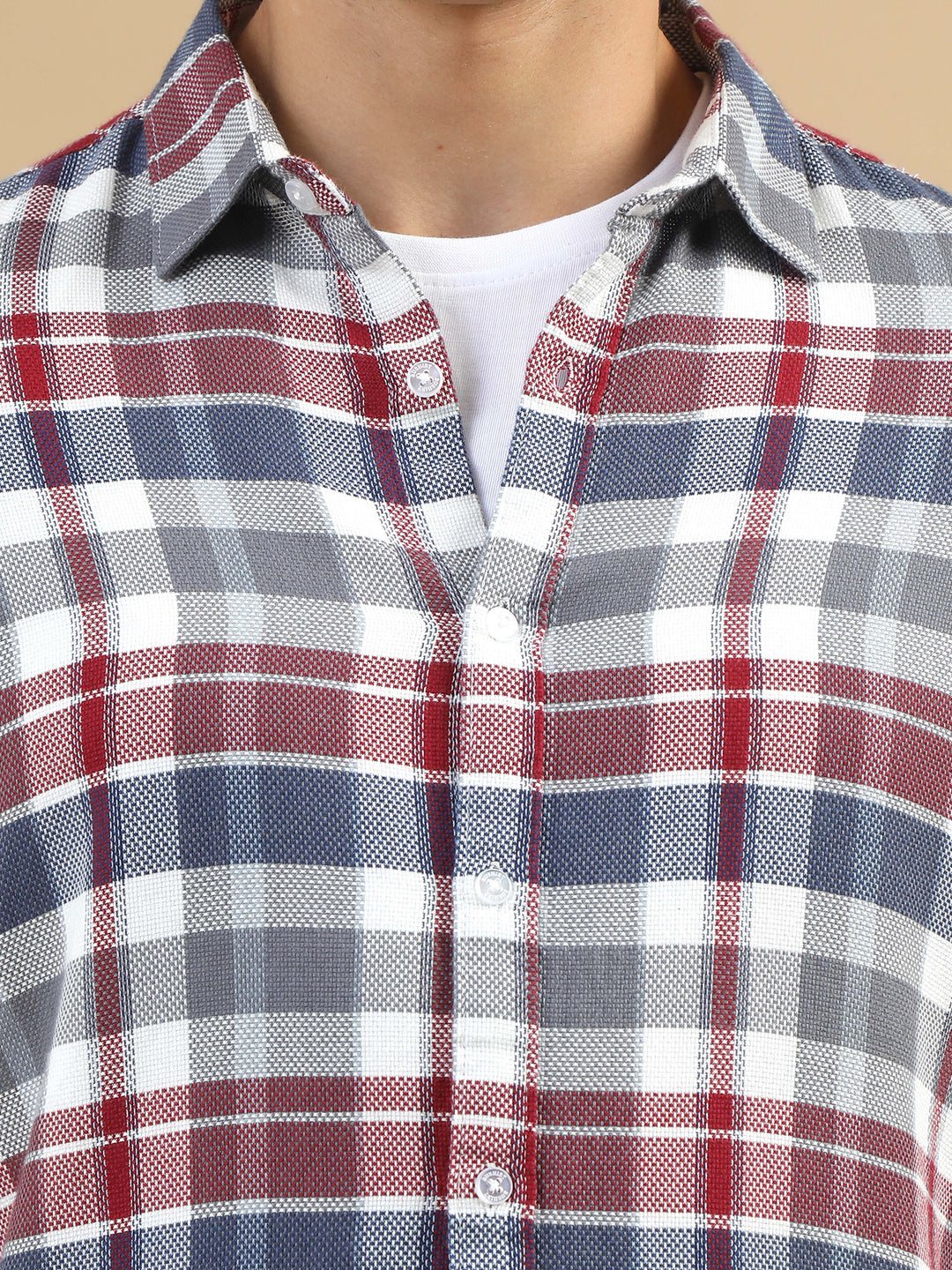 Imperial Red Classic Checks Shirt Checks Shirt Bushirt