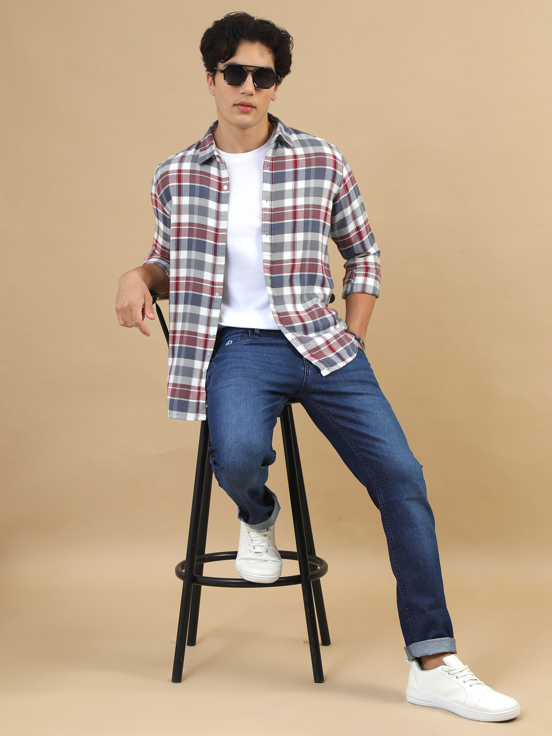 Imperial Red Classic Checks Shirt Checks Shirt Bushirt