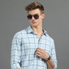 Quardo Light Blue Checks Shirt Checks Shirt Bushirt