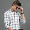 Interlock Plaid White Checked Shirt Checks Shirt Bushirt