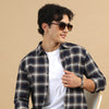 Heritage Plaid Denim Blue Checks Shirt Checks Shirt Bushirt