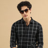 Savvy Squares Black Checks Shirt Checks Shirt Bushirt