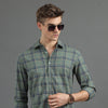 Quaint Green Checked Shirt Checks Shirt Bushirt