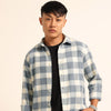 Indigo Blue Regular Fit Check Shirt Checks Shirt Bushirt