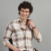 Breezy Brown Checked Shirt Checks Shirt Bushirt