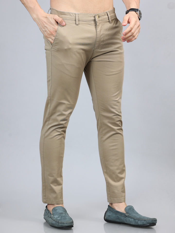 Fringe Light Khaki Solid Chinos Chinos Bushirt