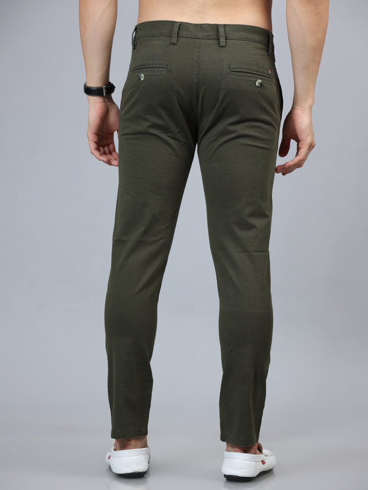 Fringe Pine Green Solid Chinos Chinos Bushirt