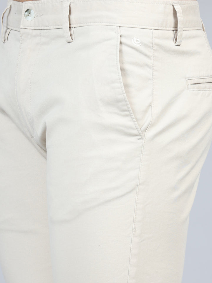 Fringe Cream Solid Chinos Chinos Bushirt
