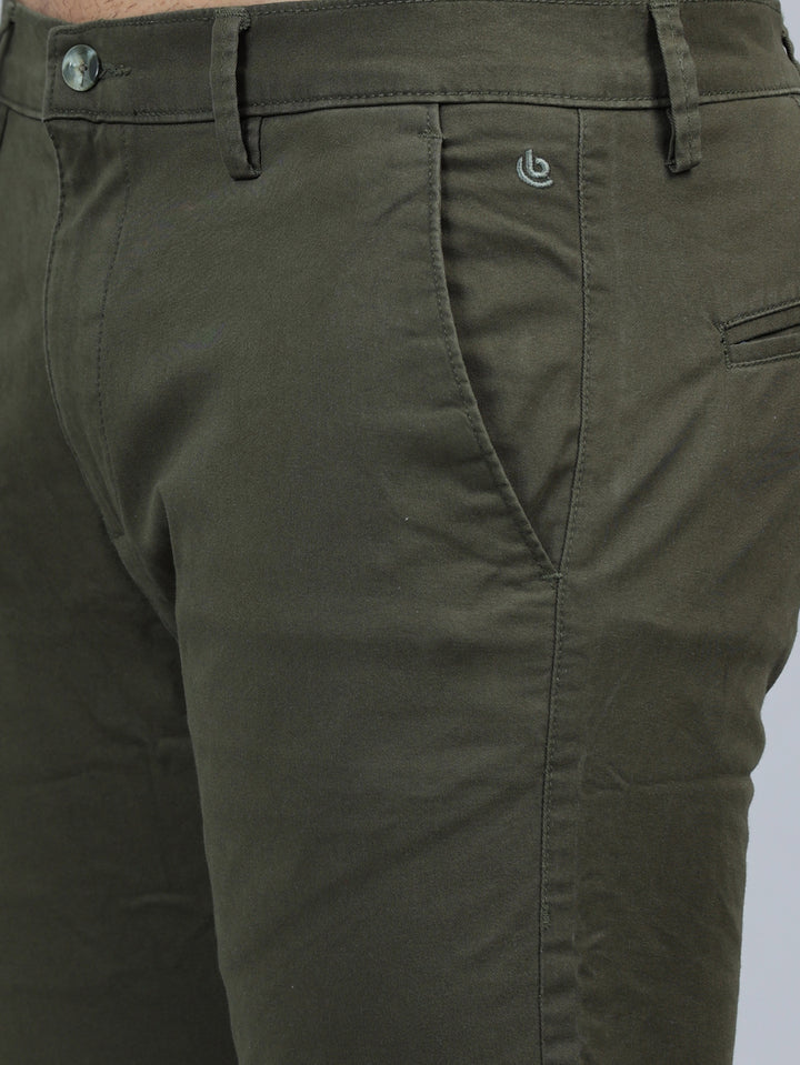 Fringe Pine Green Solid Chinos Chinos Bushirt