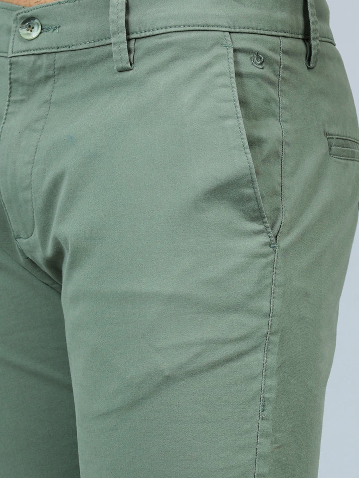 Fringe Sage Green Solid Chinos Chinos Bushirt