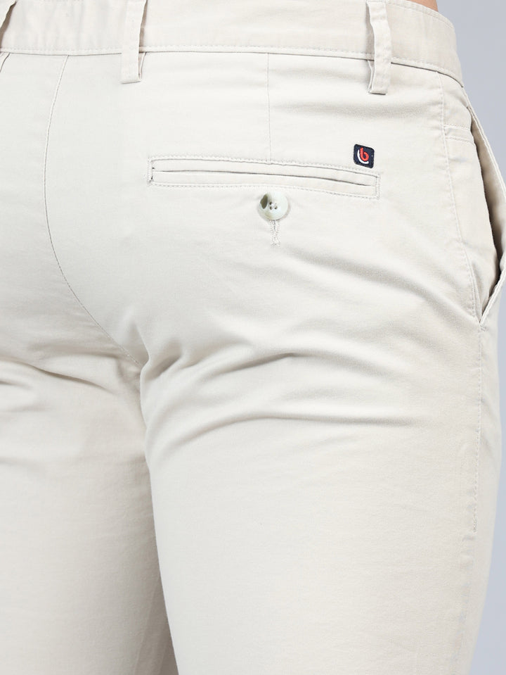 Fringe Cream Solid Chinos Chinos Bushirt