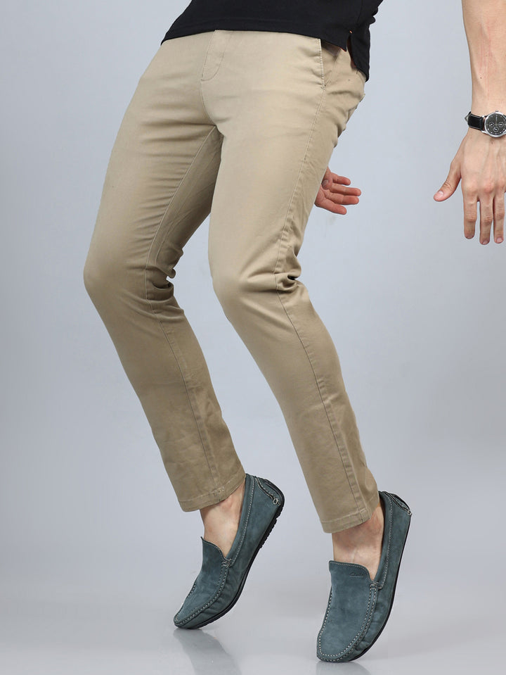 Fringe Light Khaki Solid Chinos Chinos Bushirt