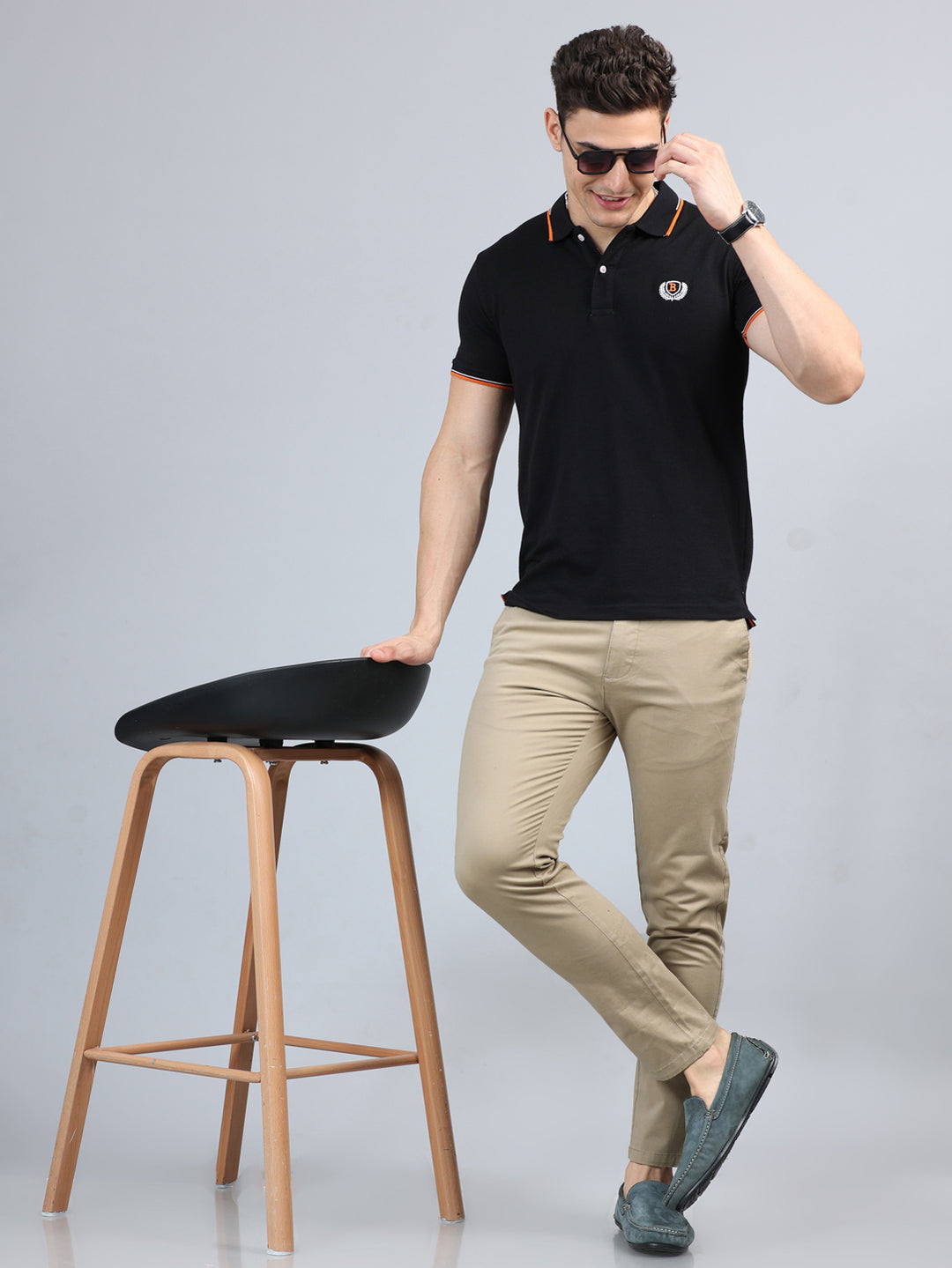 Fringe Light Khaki Solid Chinos Chinos Bushirt