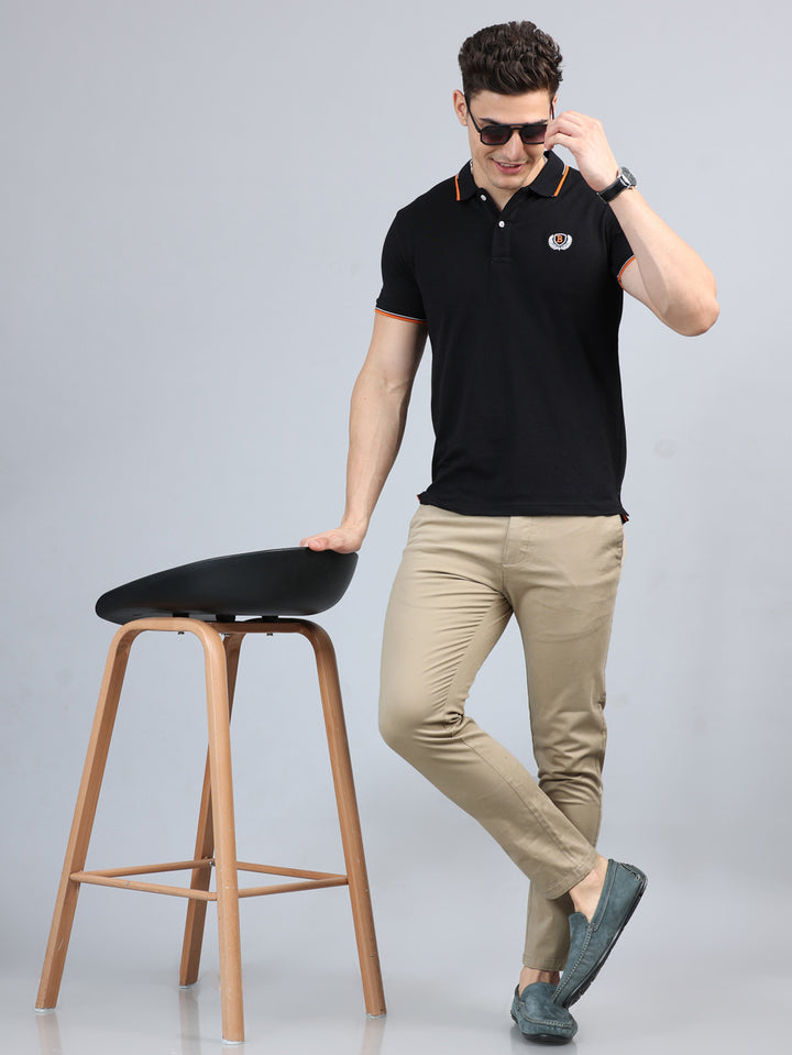 Fringe Light Khaki Solid Chinos Chinos Bushirt