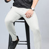Fringe White Grey Solid Chinos Chinos Bushirt