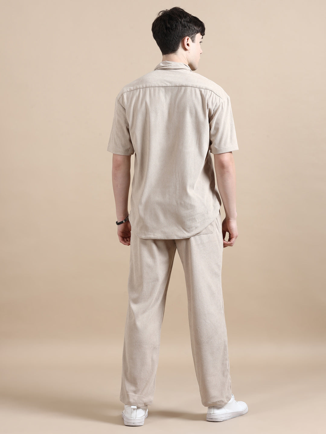 Beige Corduroy Oversize Co-Ords Oversize Co-ords Bushirt