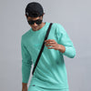 Aqua Green Waffle Co-Ords Regular Size Co-Ords Bushirt
