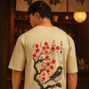 Zen Bird Blossom Oversize T-Shirt Oversize T-Shirt Bushirt