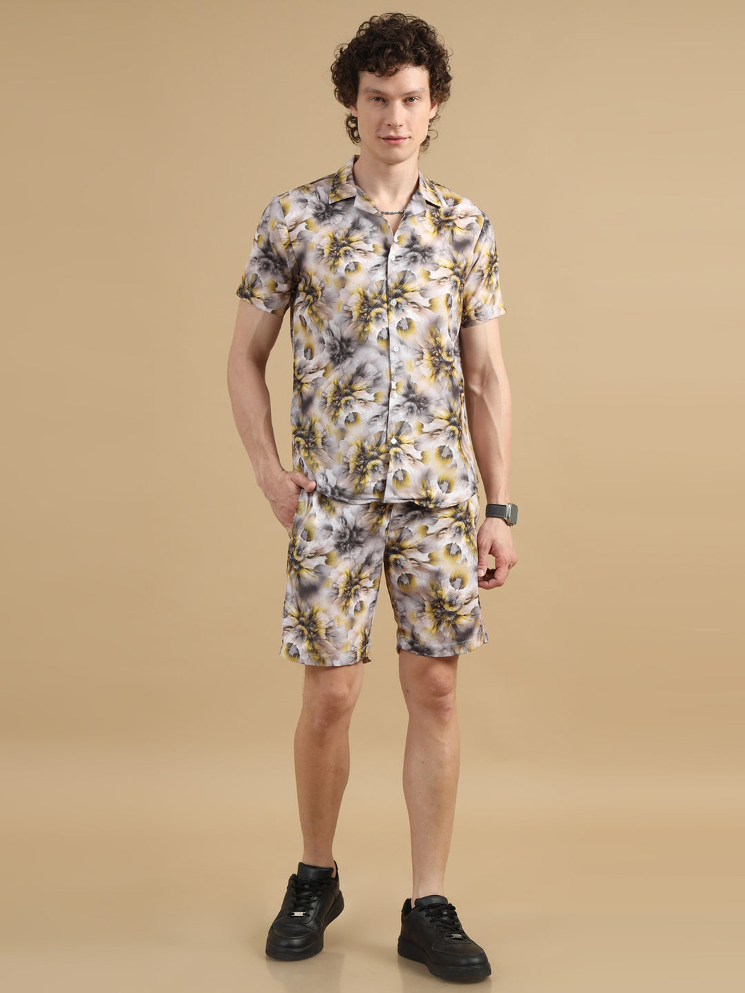 Blossom Grey Co-Ords Regular Size Co-Ords Bushirt