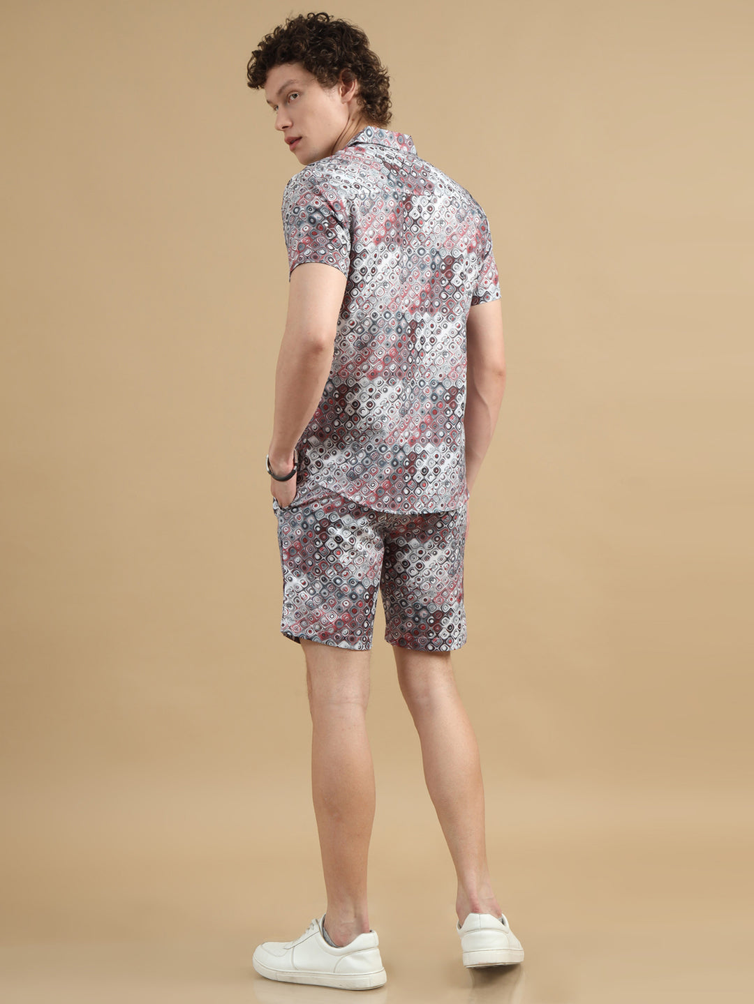 Blocked Grey Co-Ords Regular Size Co-Ords Bushirt