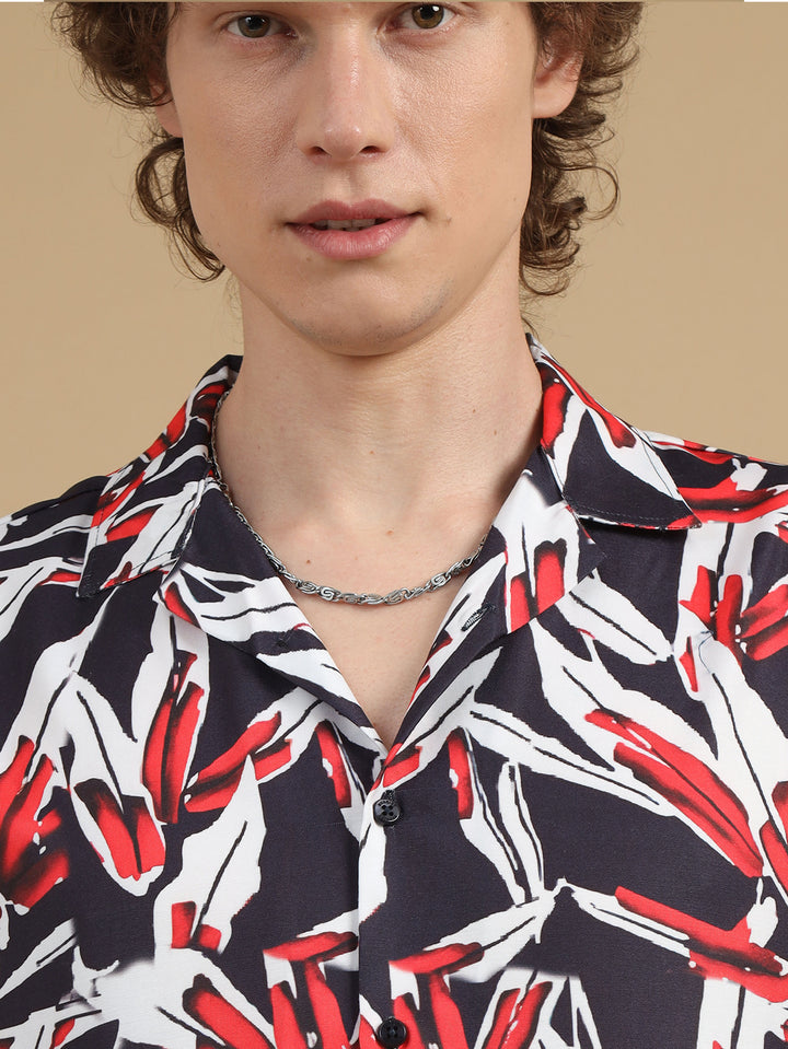 Floral Navy Blue Co-Ords Regular Size Co-Ords Bushirt