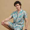 Floral Beau Blue Co-Ords Regular Size Co-Ords Bushirt
