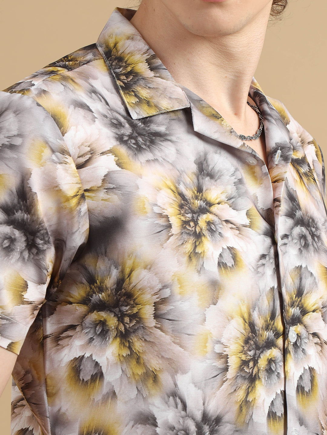 Blossom Grey Co-Ords Regular Size Co-Ords Bushirt