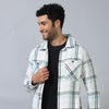 White Checked Shacket Shackets Bushirt