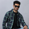 Green Checked Shacket Shackets Bushirt