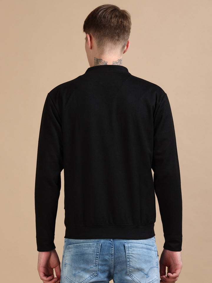 Suede Black Solid Jacket Jackets Bushirt