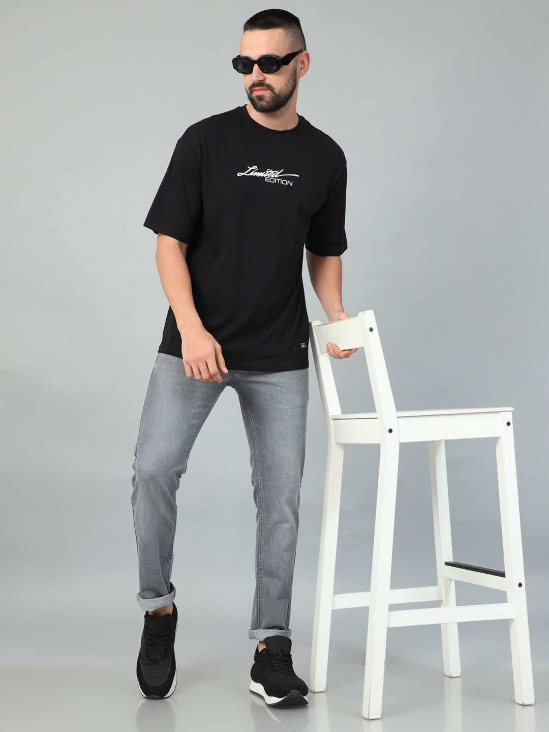 Stone Grey Solid Slim Fit Jeans Jeans Bushirt