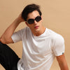 Easy Essential White Solid T-Shirt Plain T-Shirts Bushirt