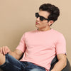 Easy Essential Coral Pink Solid T-Shirt Plain T-Shirts Bushirt