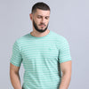Mint Green Strips T-Shirt Plain T-Shirts Bushirt