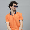 Pumpkin V-Neck Polo T-Shirt Polo Tees Bushirt