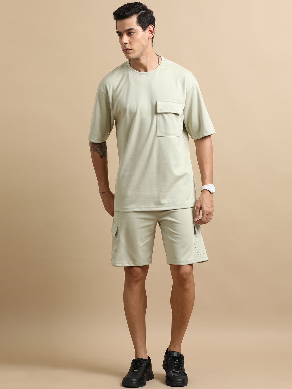 Utility Oversize Pista Co-Ords Set Oversize Co-ords Bushirt