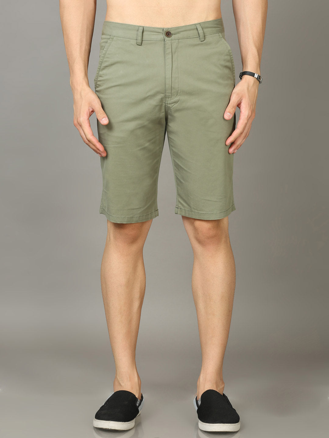 Classic Sage Green Chino Shorts Men's Shorts Bushirt