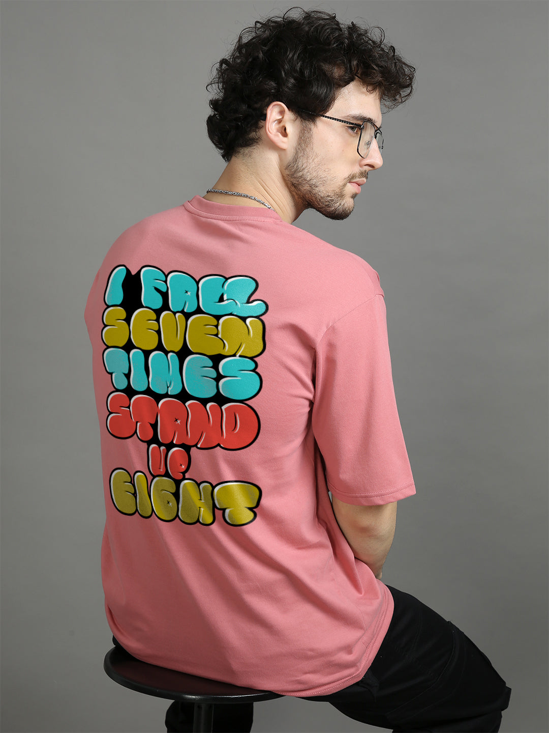 I Fall Seven Times Oversize T-Shirt Oversize T-Shirt Bushirt