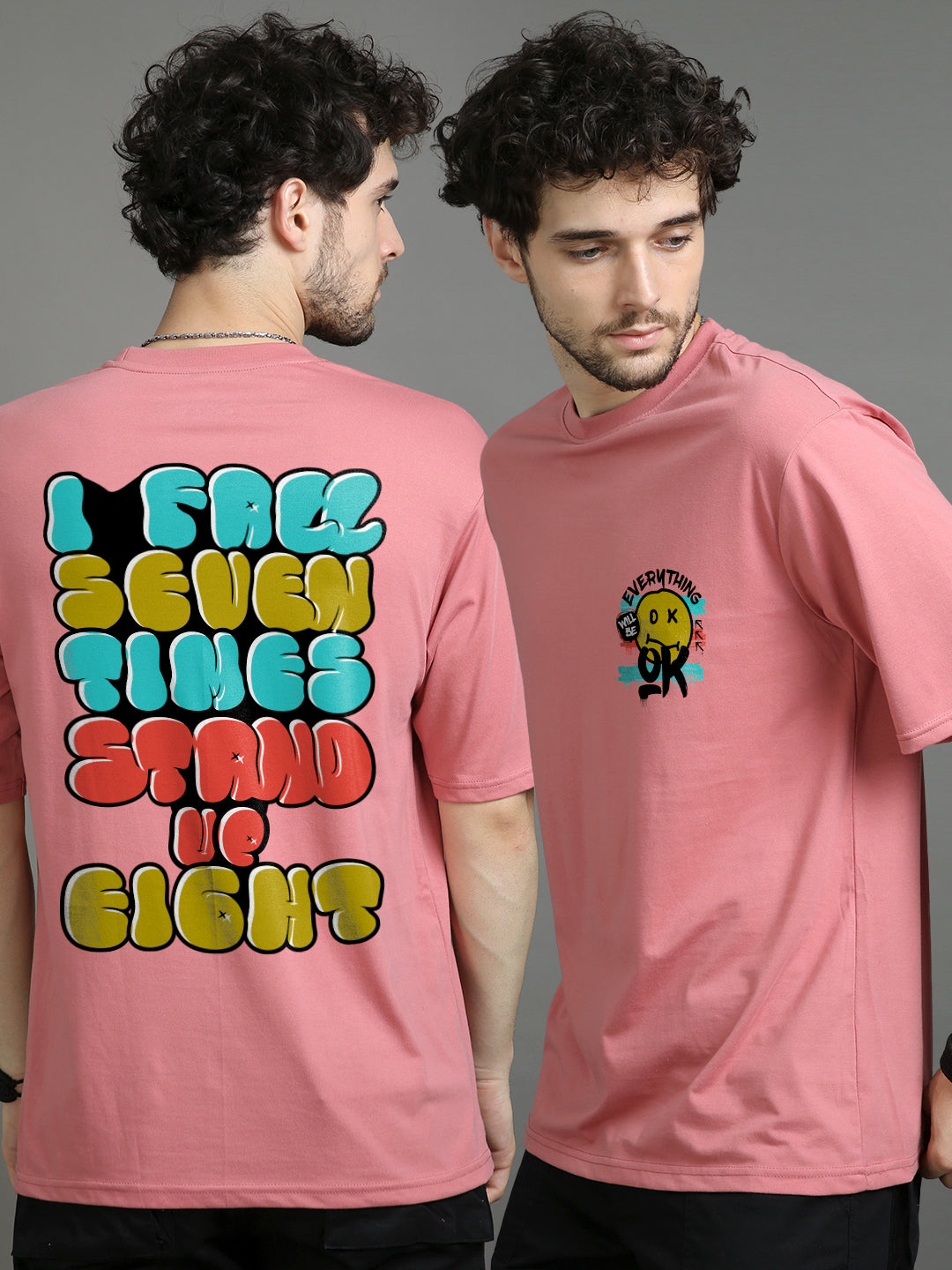 I Fall Seven Times Oversize T-Shirt Oversize T-Shirt Bushirt