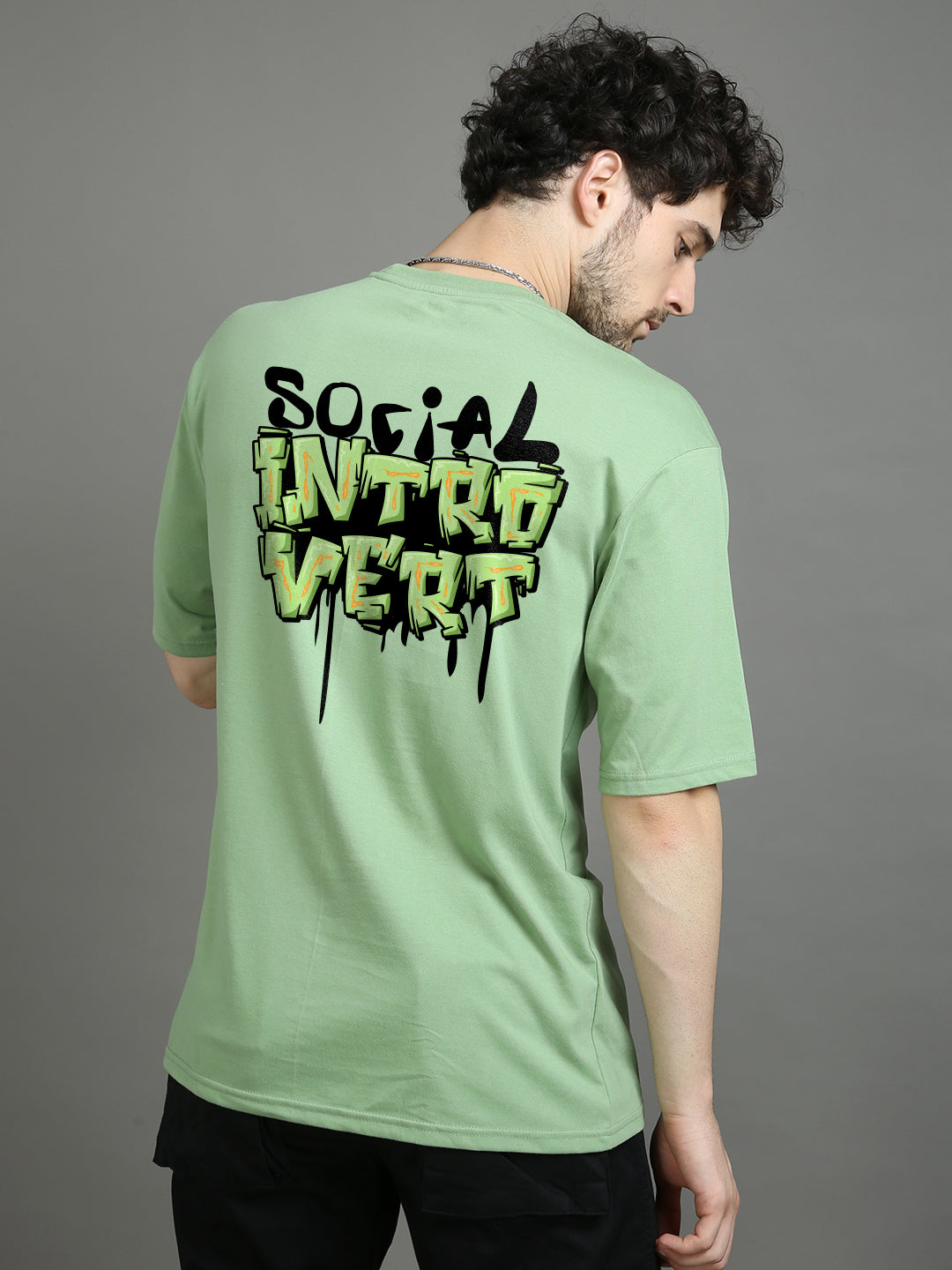 Solcial Intovert Oversize T-Shirt Oversize T-Shirt Bushirt   