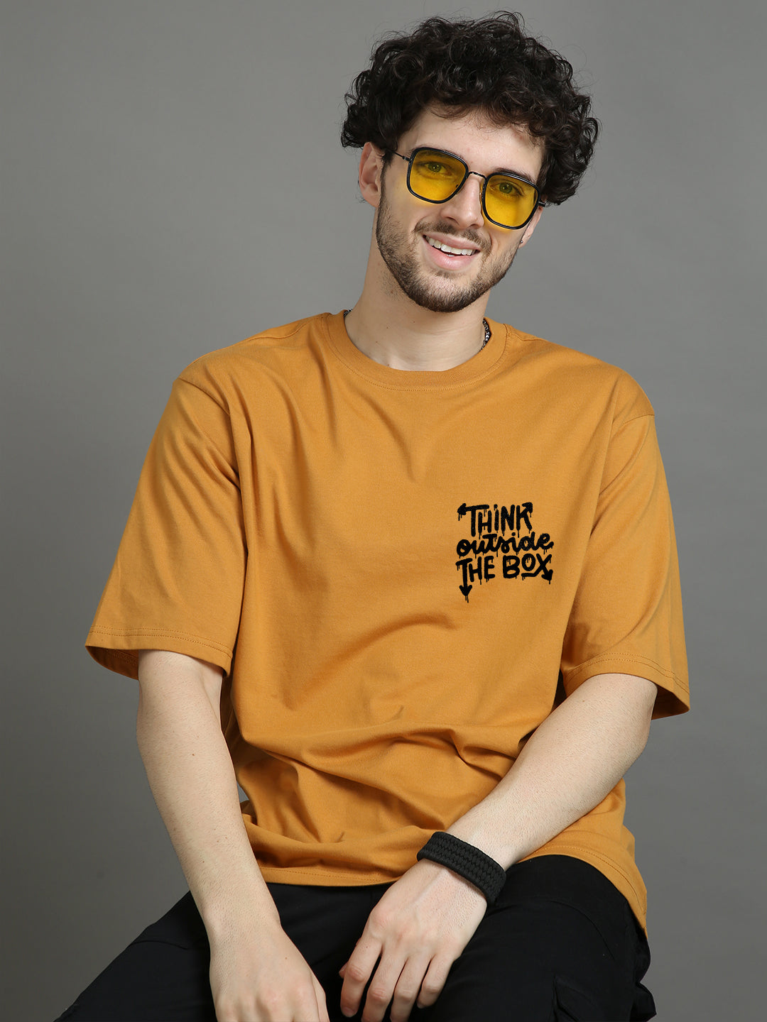 Think There is No Box Oversize T-Shirt Oversize T-Shirt Bushirt
